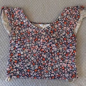 BCBG floral halter top, never worn